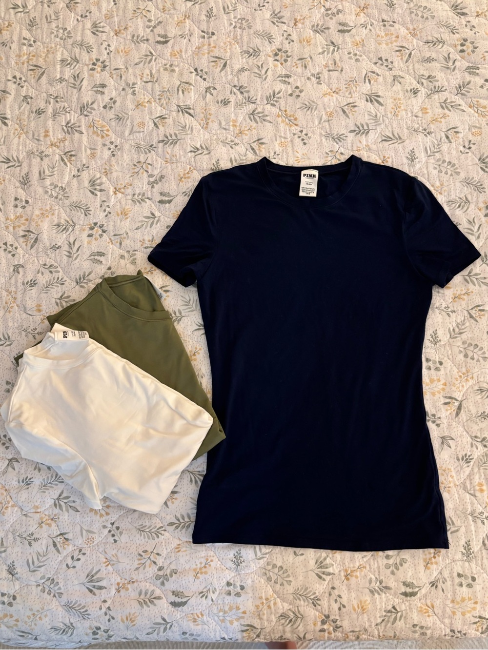 3 Victoria’s Secret Pink Stretchy Tee Bundle